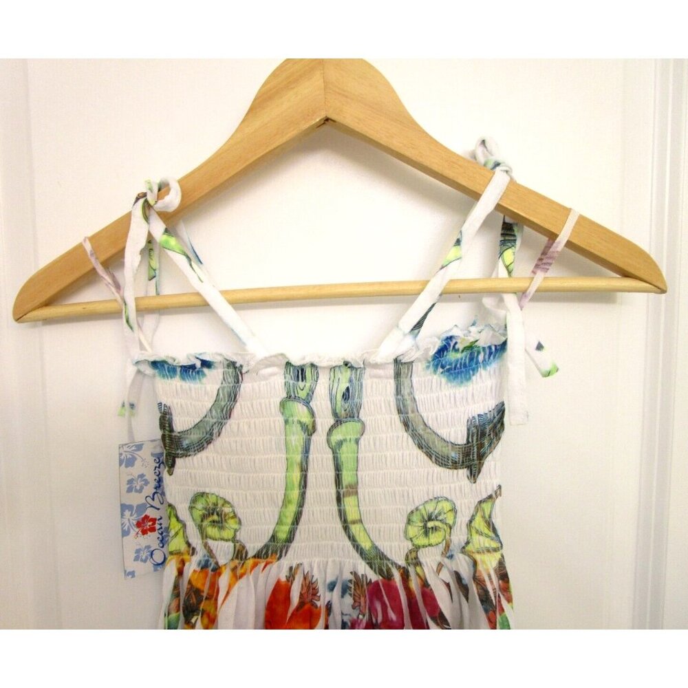 OCEAN BREEZE Women/Girl/Teen Summer Dress - Stretchy/Knee Length Size Medium NWT - Picture 8 of 14